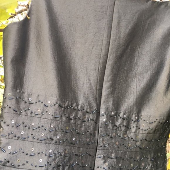 "Lets Get This Party On!" NWOT, Simmering, Shimmering, Silver Dress  size 8 - Picture 7 of 12